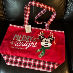 Disney Parks Christmas tote bag.  New with tags